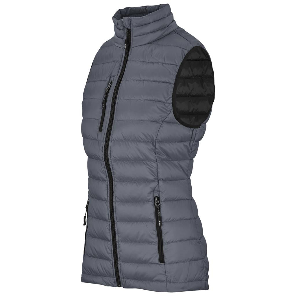 Ladies Scotia Bodywarmer - Grey Mirelle Leather and Lifestyle