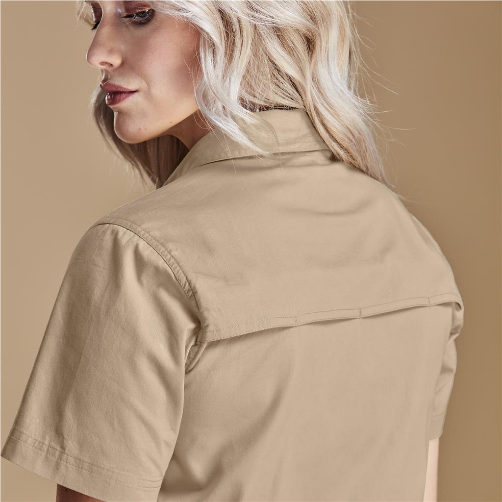 Ladies Short Sleeve Mawenzi Twill Shirt - South Africa - Mirelle Leather and Lifestyle