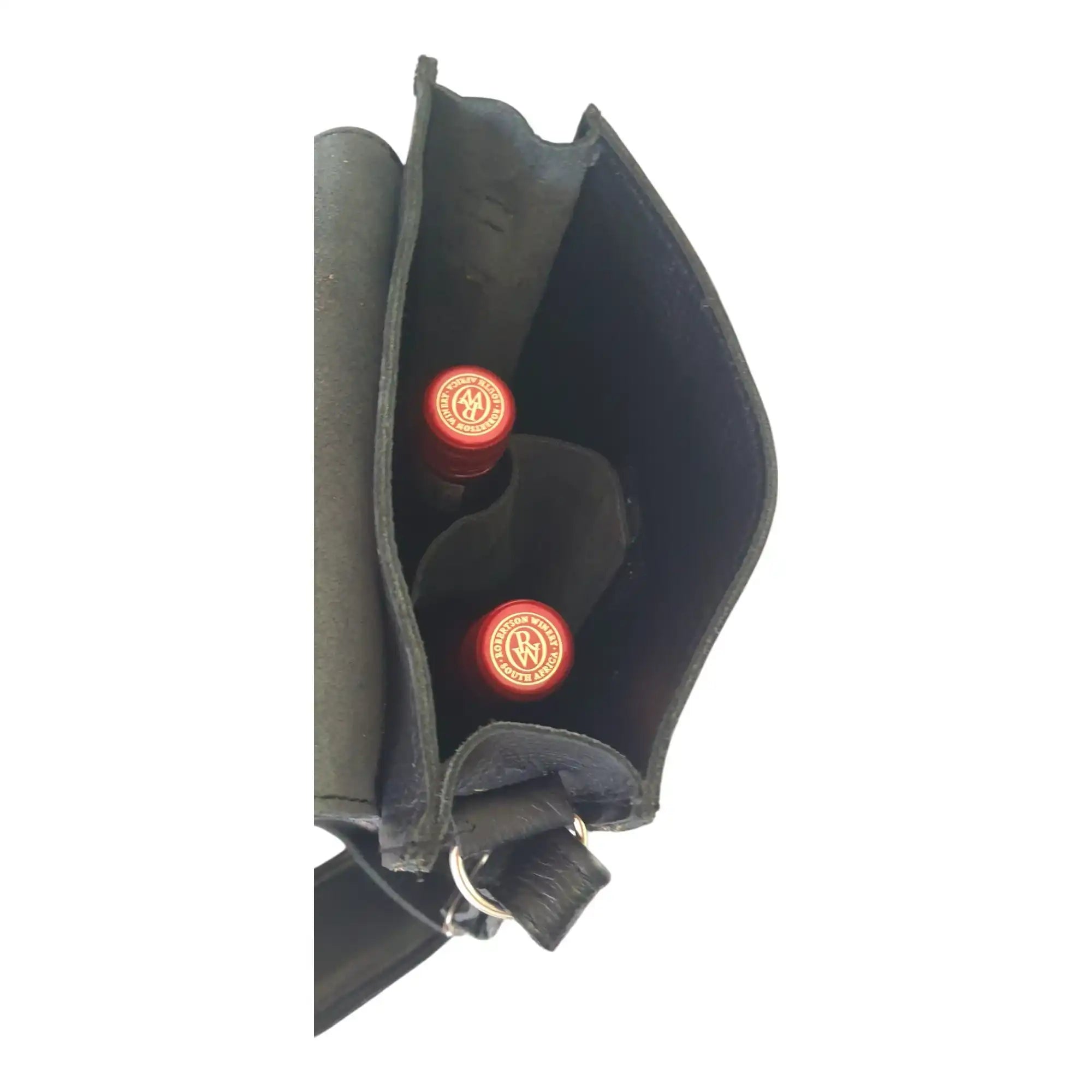 Leather 2 Bottle Sling Carrier Bag | MIRELLE ZA Food & Beverage Carriers Mirelle Leather and Lifestyle