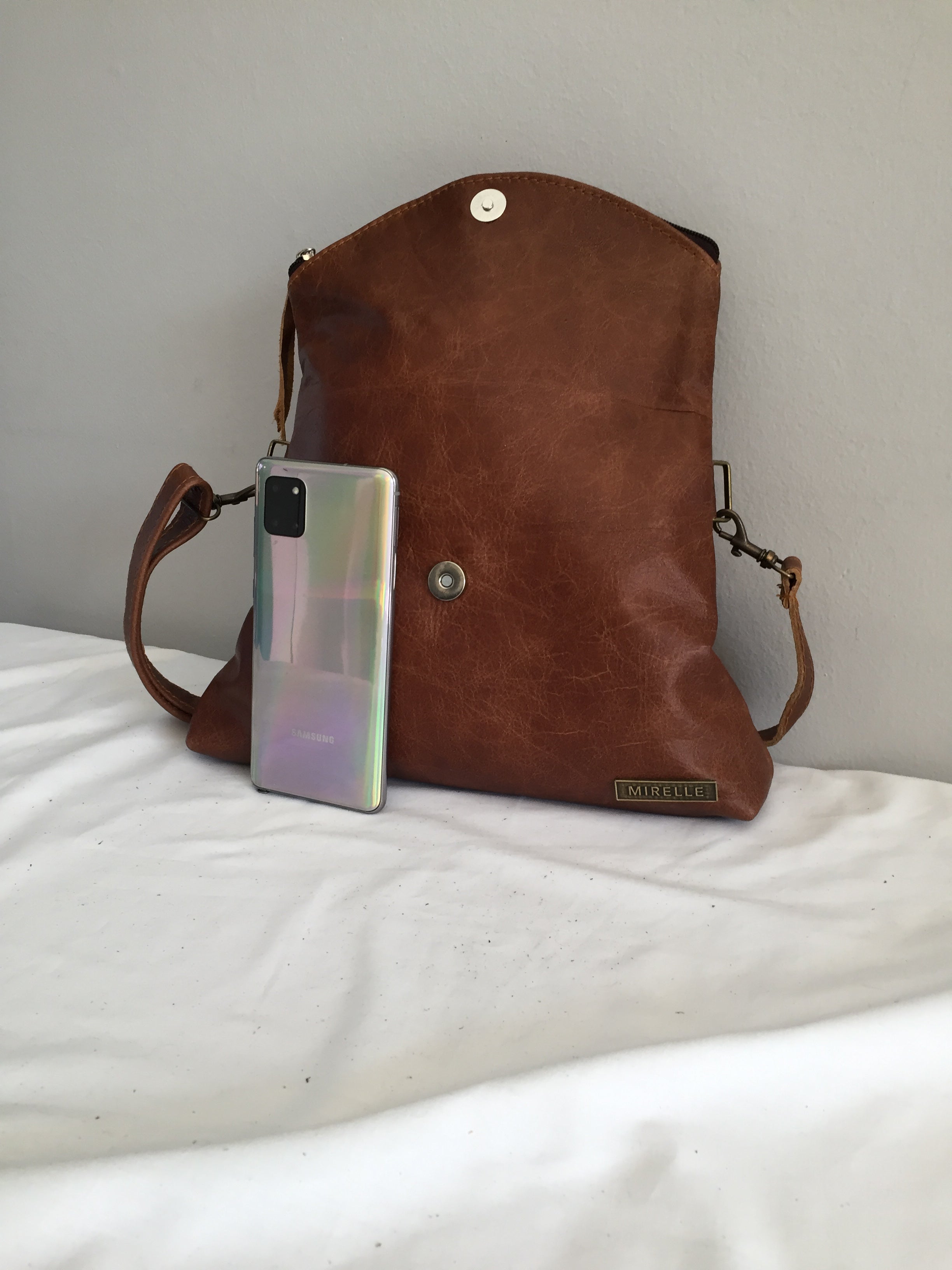 Leather 3-Way Convertible Backpack | Messenger Handbag - MIRELLE ZA Backpack Mirelle Leather and Lifestyle