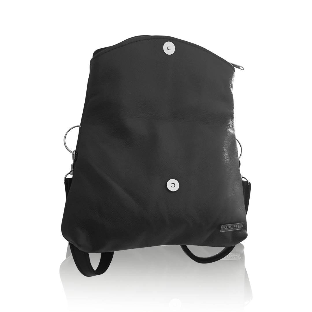 Leather 3-Way Convertible Backpack | Messenger Handbag - MIRELLE ZA Backpack Mirelle Leather and Lifestyle