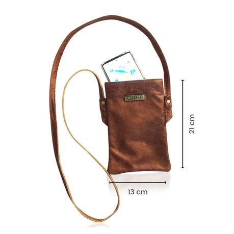 Leather Cellphone Crossbody Sling Handbag for Ladies | MIRELLE ZA Crossbody Handbag Mirelle Leather and Lifestyle