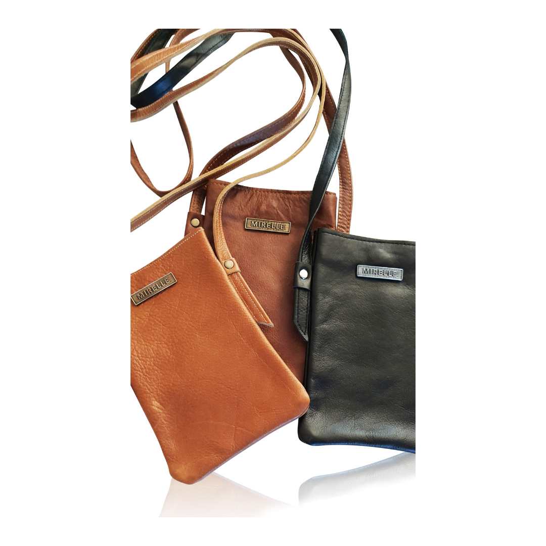 Leather Cellphone Crossbody Sling Handbag for Ladies | MIRELLE ZA Crossbody Handbag Mirelle Leather and Lifestyle