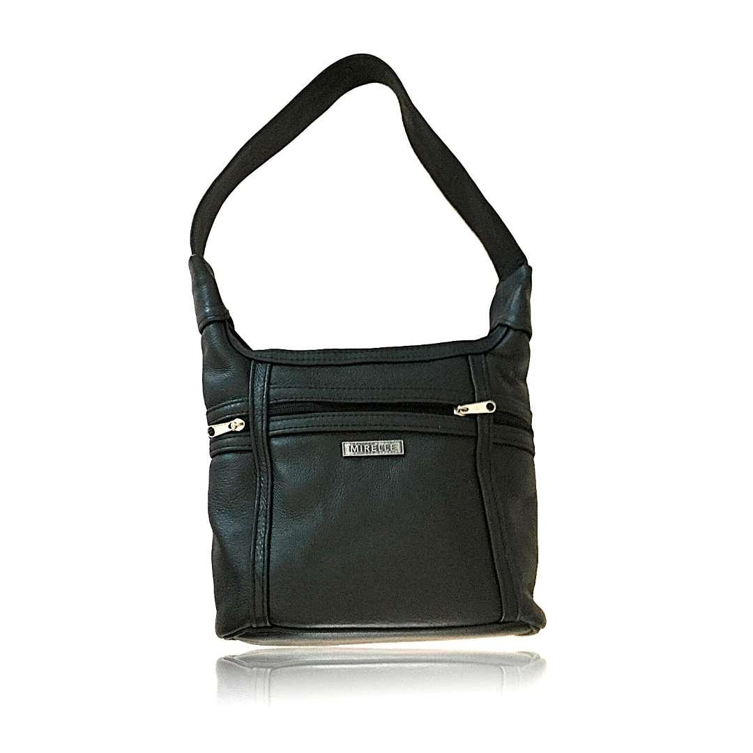 Leather Shoulder Handbag - Two Compartments | MIRELLE ZA Shoulder Handbag Mirelle Leather and Lifestyle