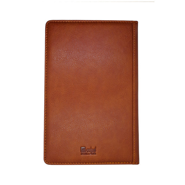 Leather Slip on Notebook Cover with Refillable A5 Notebook - Gold Trim Pages | MIRELLE ZA Folder Mirelle Leather and Lifestyle