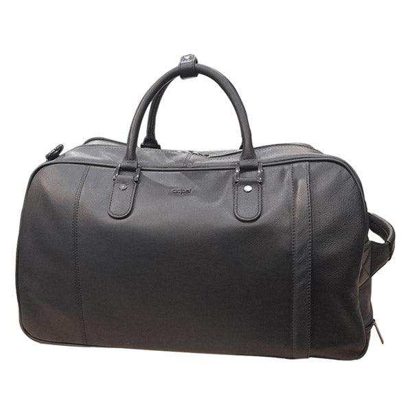 Memphis Leather Trolley Travel Bag - Black - MIRELLE Leather and Lifestyle
