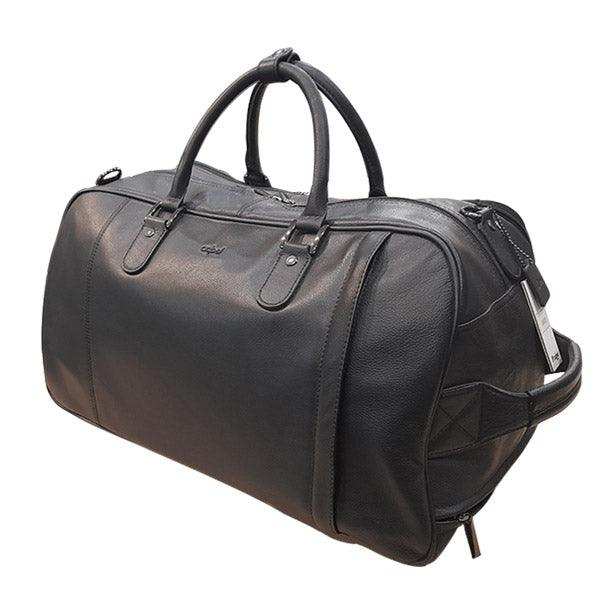 Memphis Leather Trolley Travel Bag - Black - MIRELLE Leather and Lifestyle