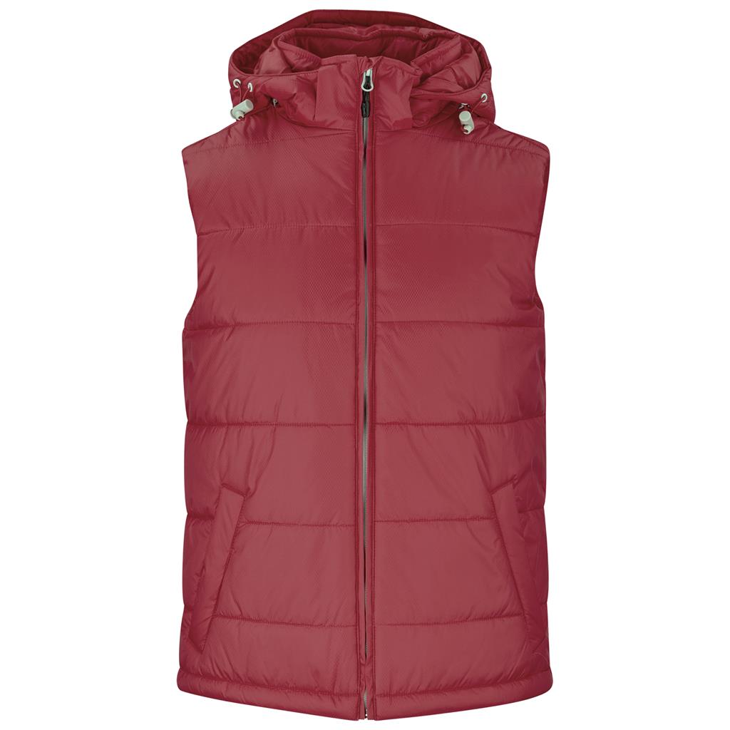 Mens Evolution Bodywarmer - Red Mirelle Leather and Lifestyle