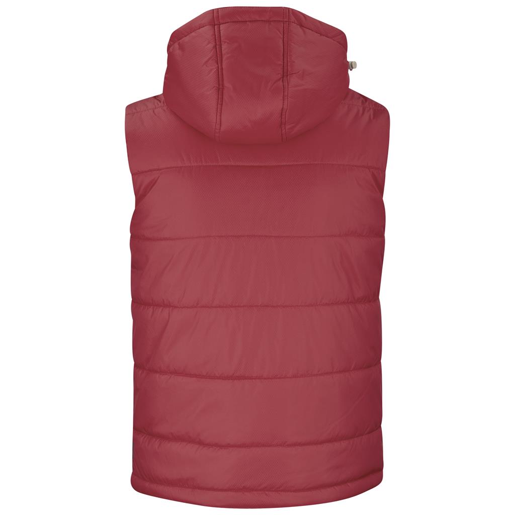 Mens Evolution Bodywarmer - Red Mirelle Leather and Lifestyle