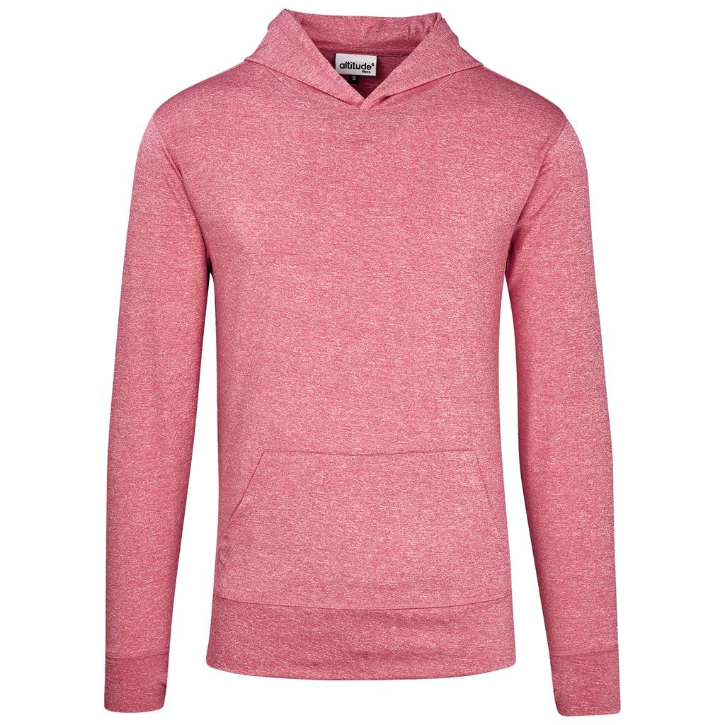 Mens Fitness Lightweight Hooded Sweater - Red Mirelle Leather and Lifestyle
