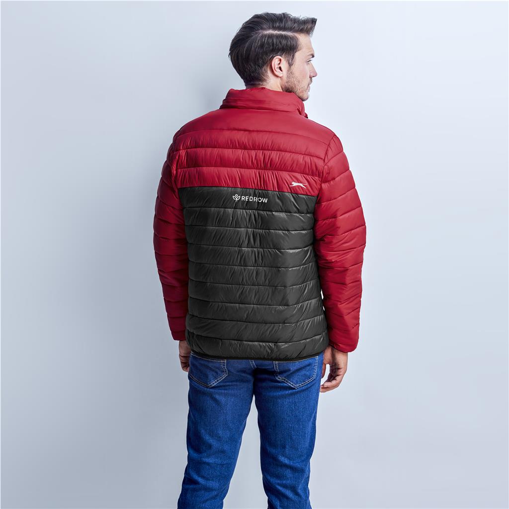 Mens Kyoto Two-Tone Jacket - Black Red Mirelle Leather and Lifestyle