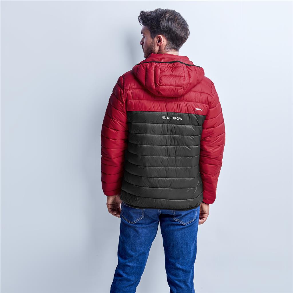 Mens Kyoto Two-Tone Jacket - Black Red Mirelle Leather and Lifestyle