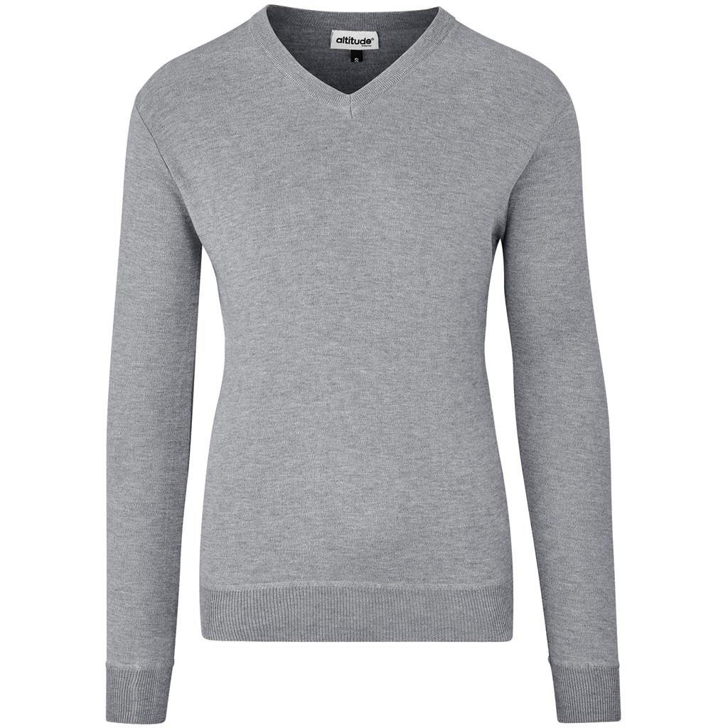 Mens Long Sleeve Peru V-Neck Jersey - Grey Mirelle Leather and Lifestyle