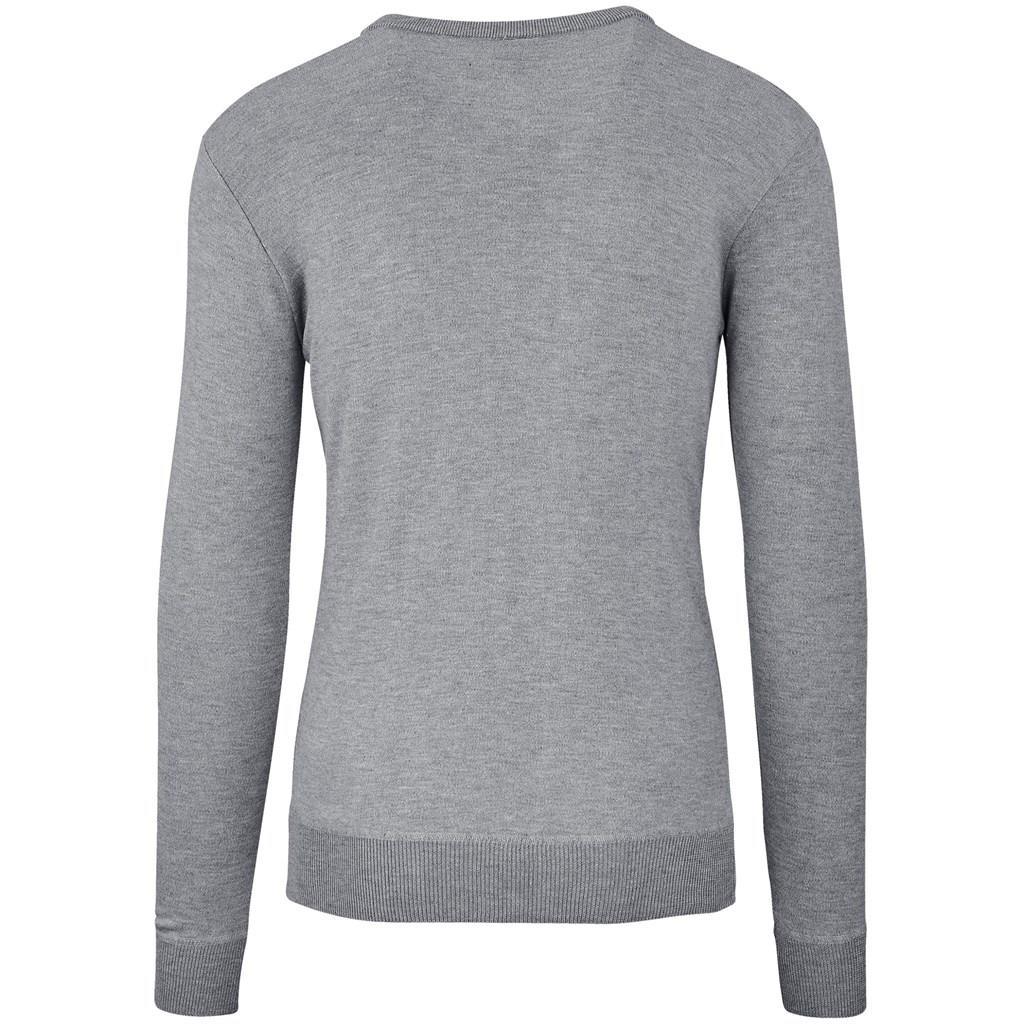 Mens Long Sleeve Peru V-Neck Jersey - Grey Mirelle Leather and Lifestyle