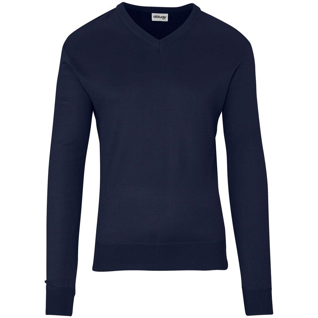 Mens Long Sleeve Peru V-Neck Jersey - Navy Mirelle Leather and Lifestyle