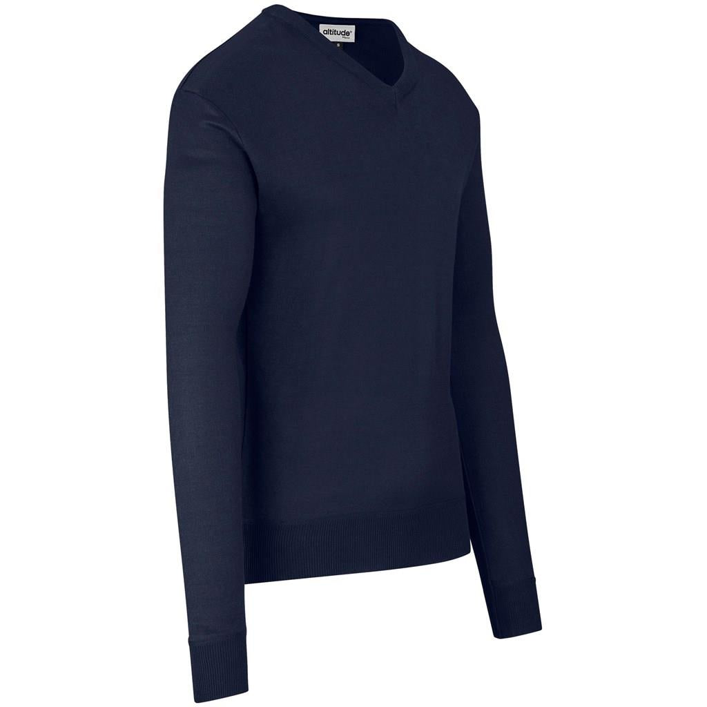 Mens Long Sleeve Peru V-Neck Jersey - Navy Mirelle Leather and Lifestyle