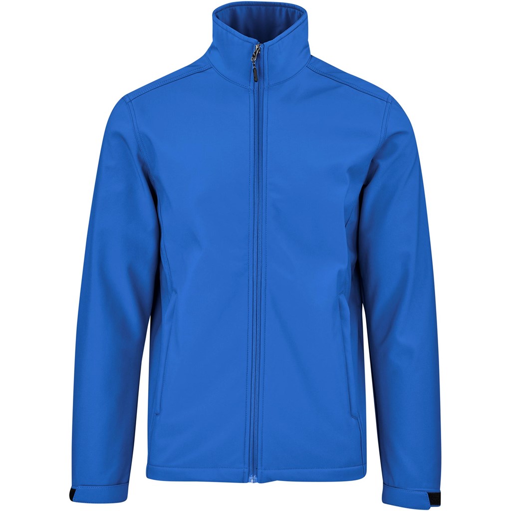 Mens Maxson Softshell Jacket - Blue Mirelle Leather and Lifestyle