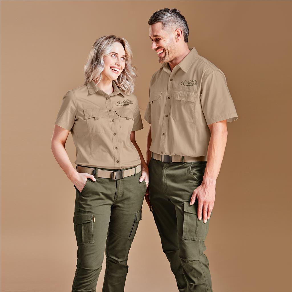 Mens Short Sleeve Mawenzi Twill Shirt - South Africa - Mirelle Leather and Lifestyle