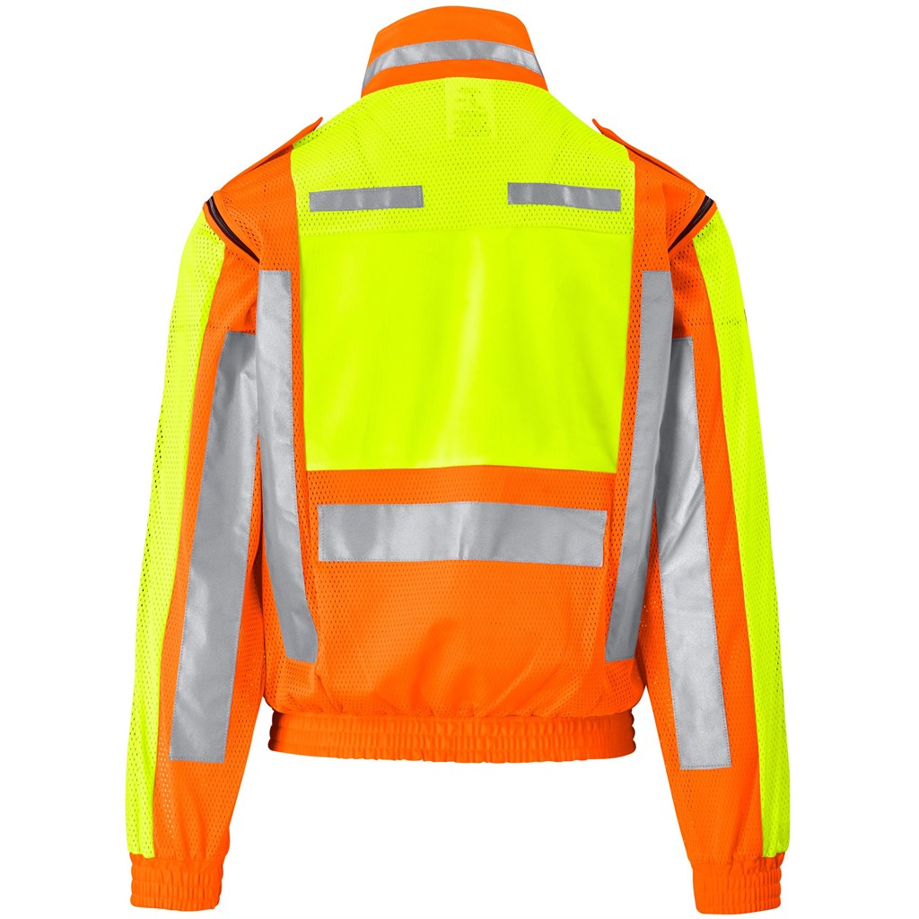 Metro Two-Tone Hi-Viz Reflective Zip-Off Jacket Mirelle Leather and Lifestyle
