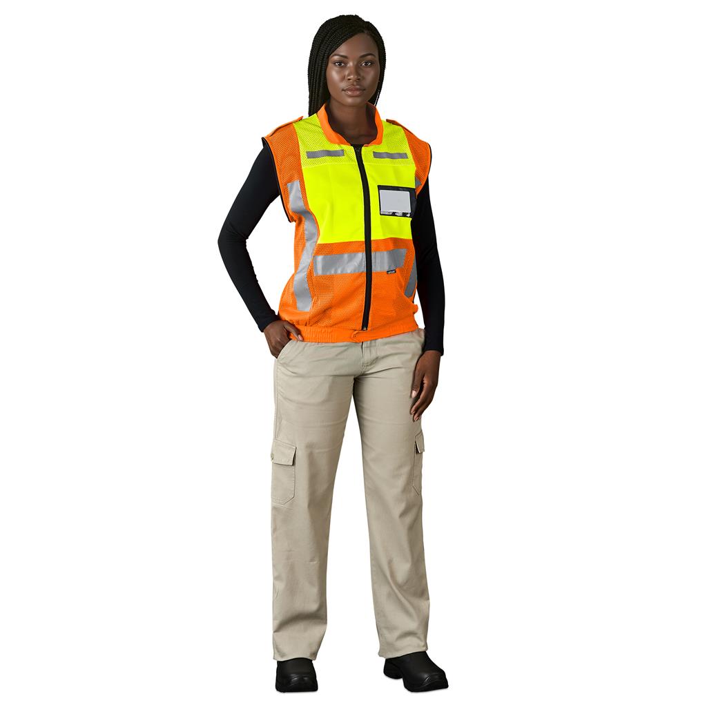 Metro Two-Tone Hi-Viz Reflective Zip-Off Jacket Mirelle Leather and Lifestyle
