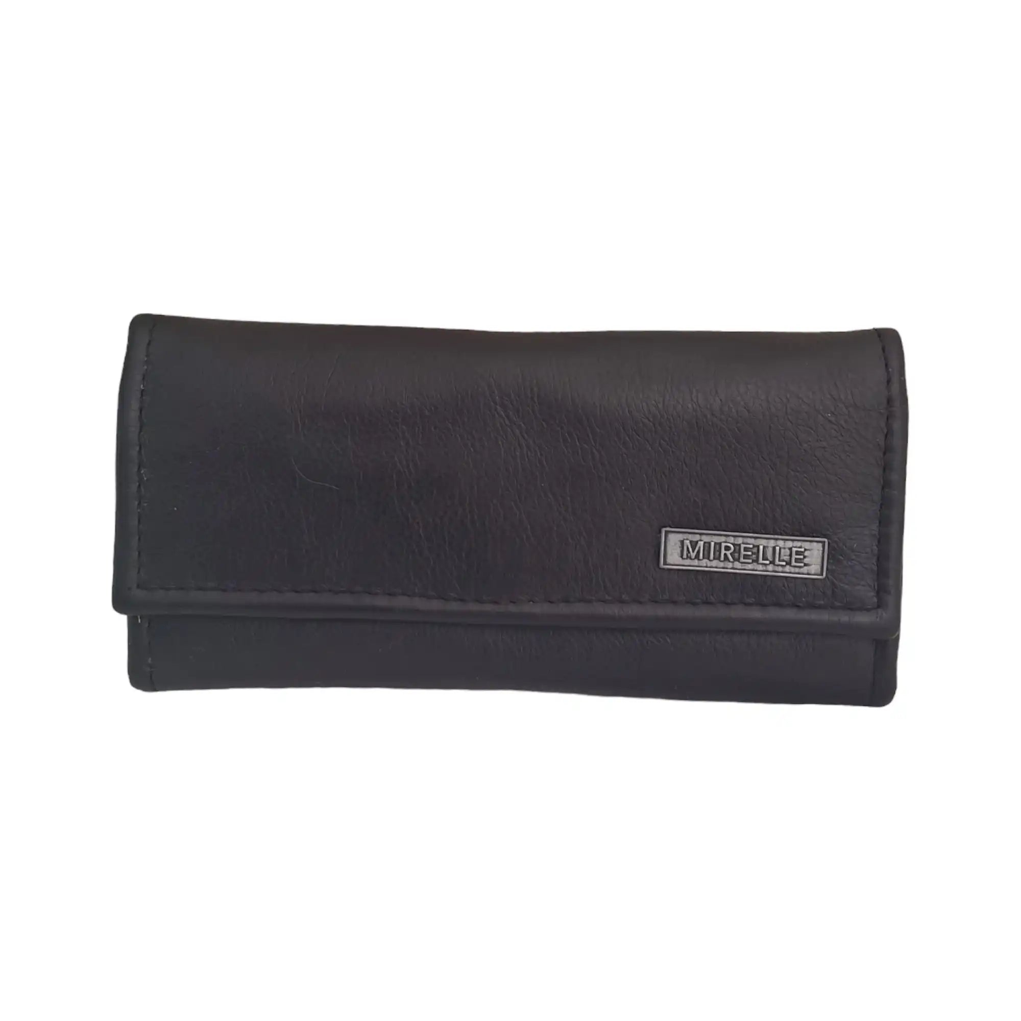 Mirelle Genuine Leather Classic Ladies Purse - Black - MIRELLE Leather and Lifestyle