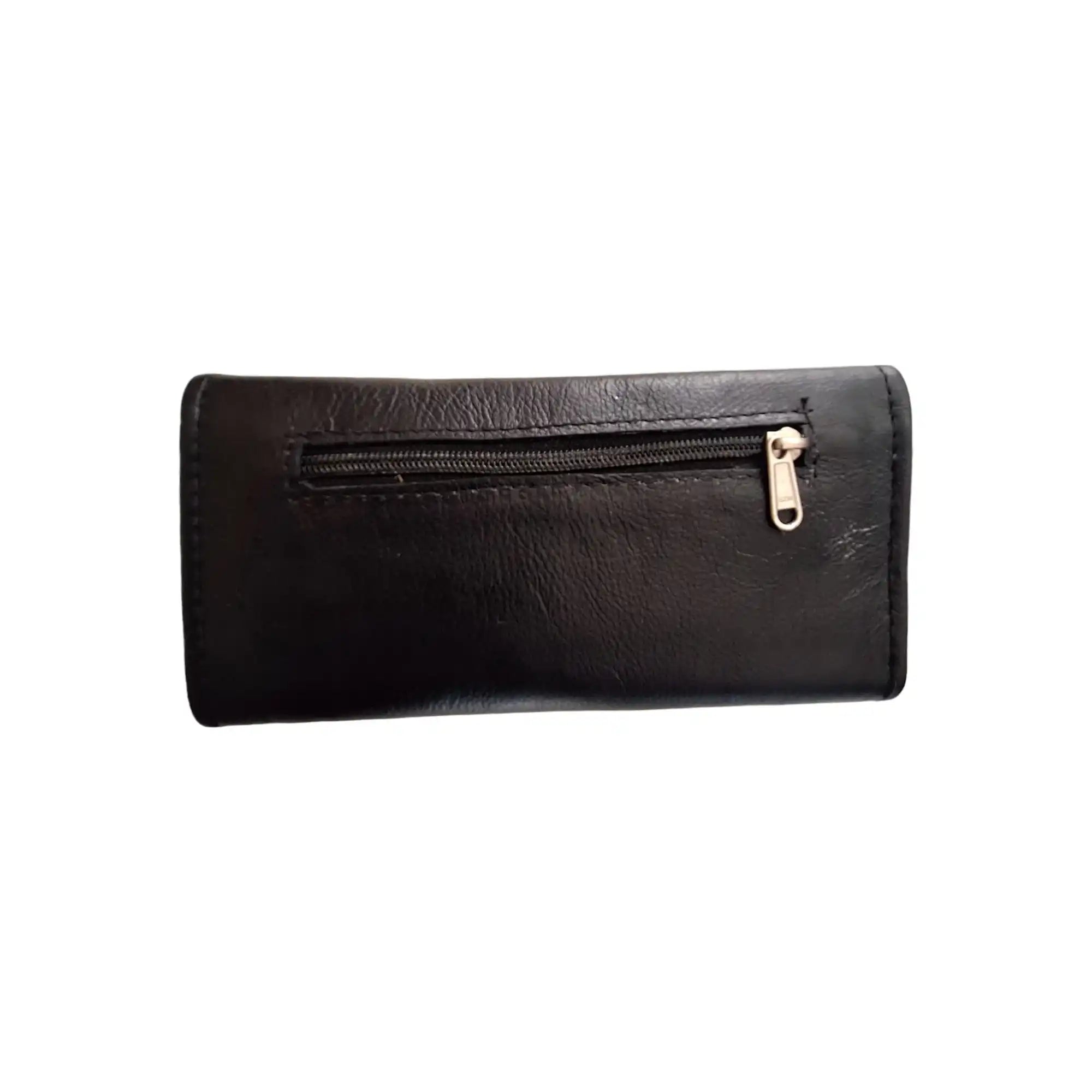 Mirelle Genuine Leather Classic Ladies Purse - Black - MIRELLE Leather and Lifestyle