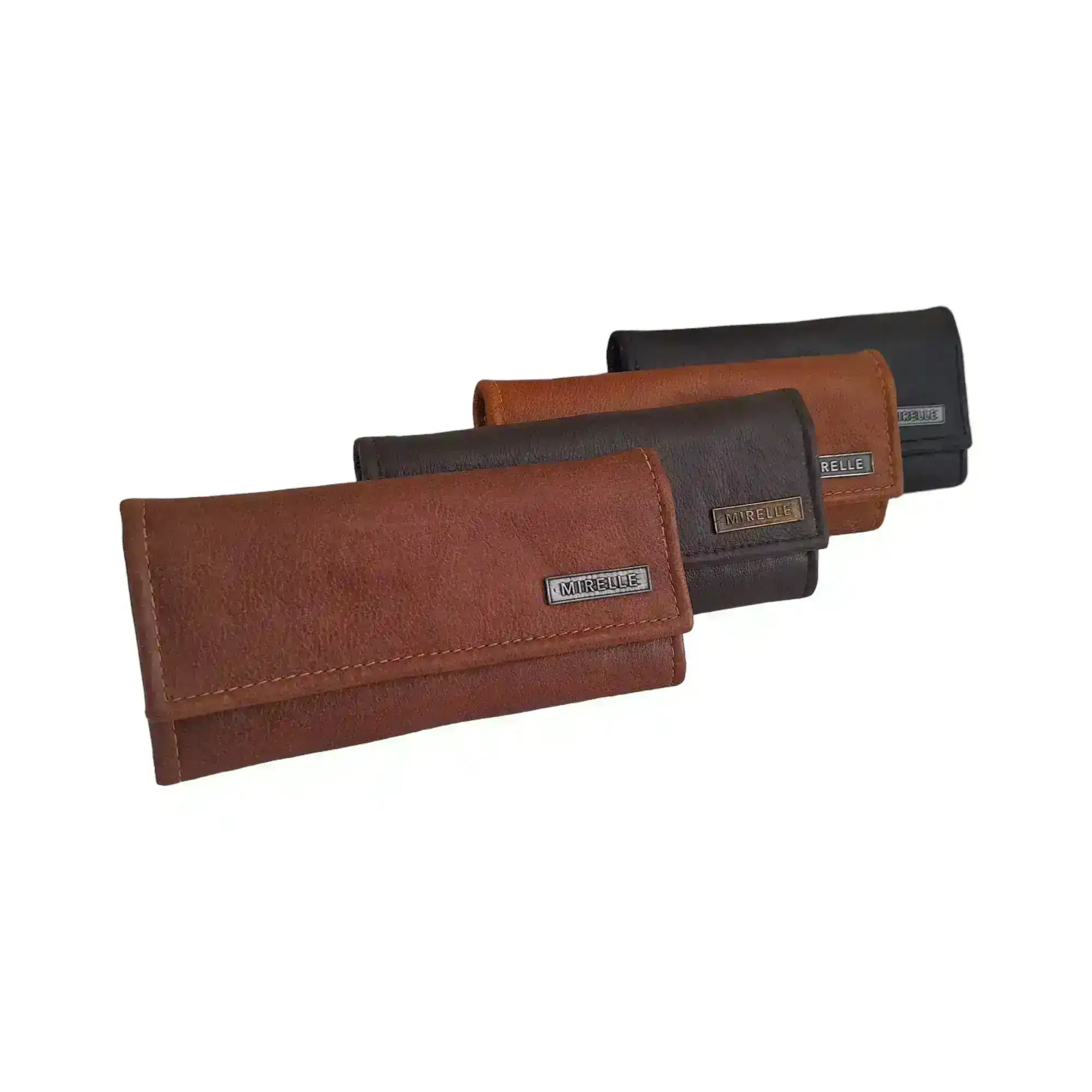 Mirelle Genuine Leather Classic Ladies Purse - Pecan Brown - South Africa - Mirelle Leather and Lifestyle