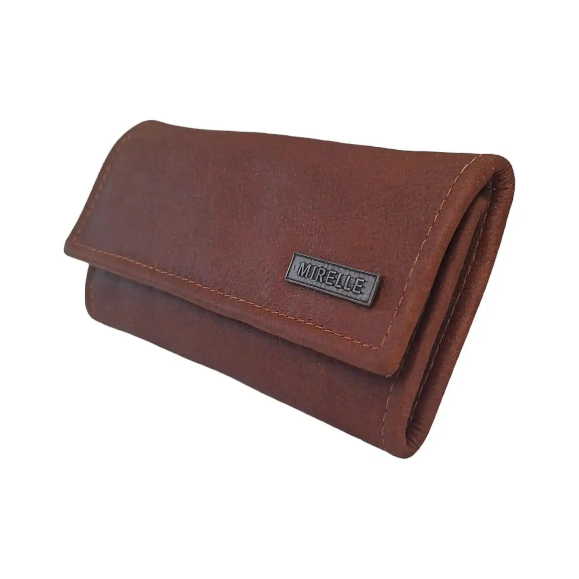 Mirelle Genuine Leather Classic Ladies Purse - Pecan Brown - South Africa - Mirelle Leather and Lifestyle