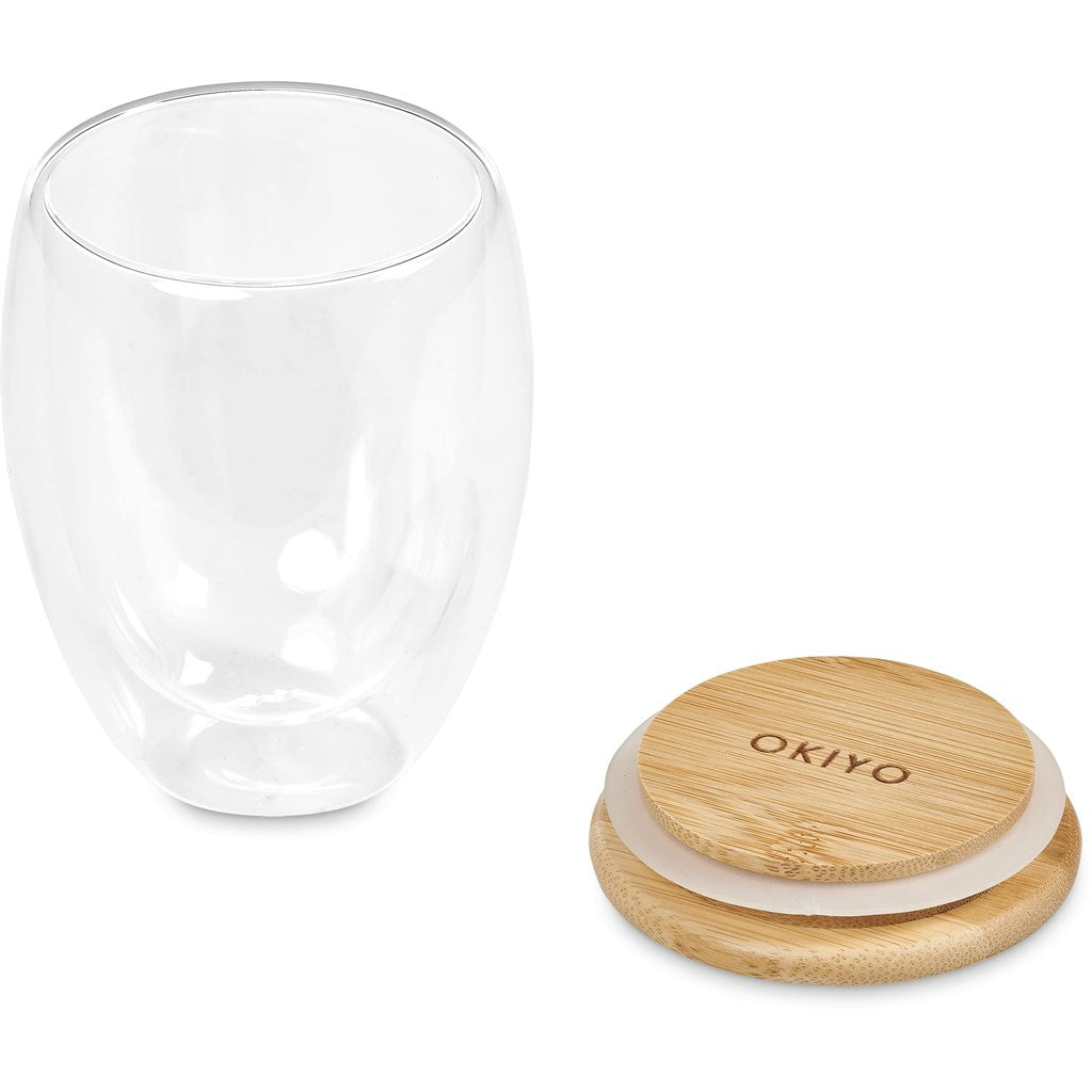 Okiyo Aibo Glass & Bamboo Coffee Set Mirelle Leather and Lifestyle