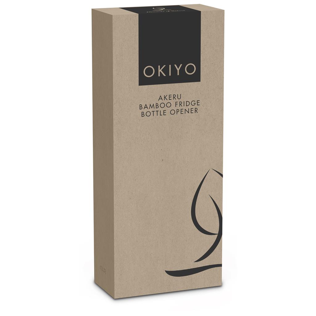 Okiyo Akeru Bamboo Fridge Bottle Opener Mirelle Leather and Lifestyle