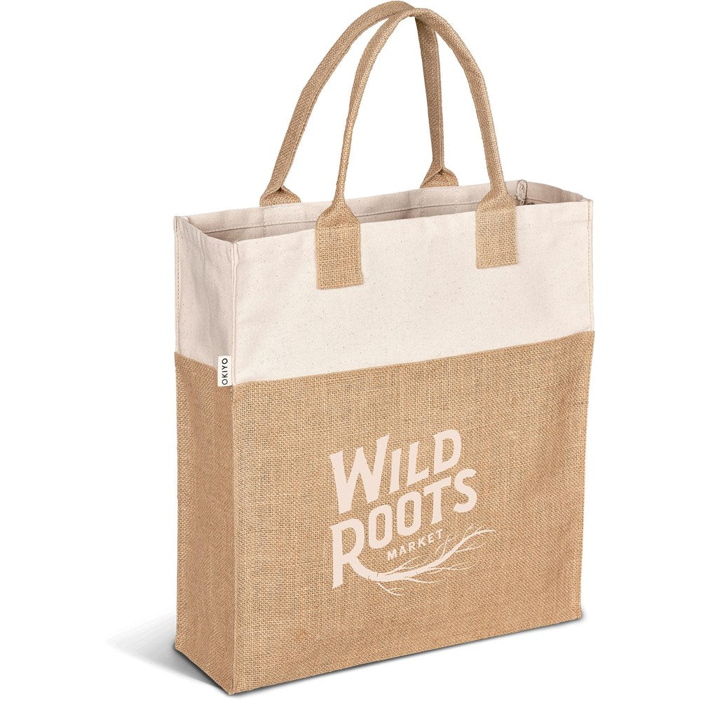 Okiyo Atsui Jute & Cotton Tote Mirelle Leather and Lifestyle