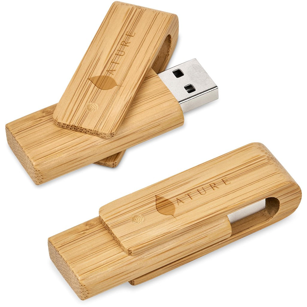 Okiyo Bakemono Bamboo Flash Drive - 32GB ZA Flash Drives,Bamboo Products Mirelle Leather and Lifestyle