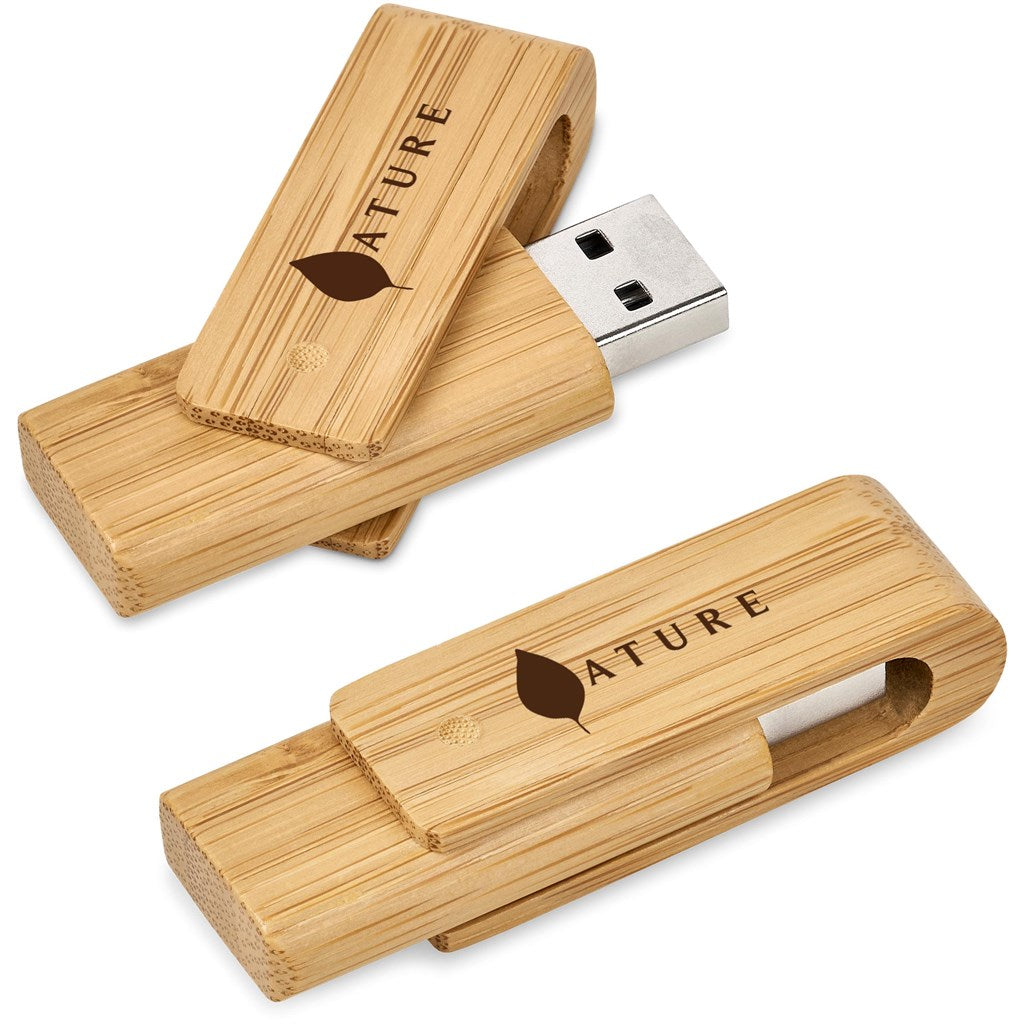 Okiyo Bakemono Bamboo Flash Drive - 32GB ZA Flash Drives,Bamboo Products Mirelle Leather and Lifestyle