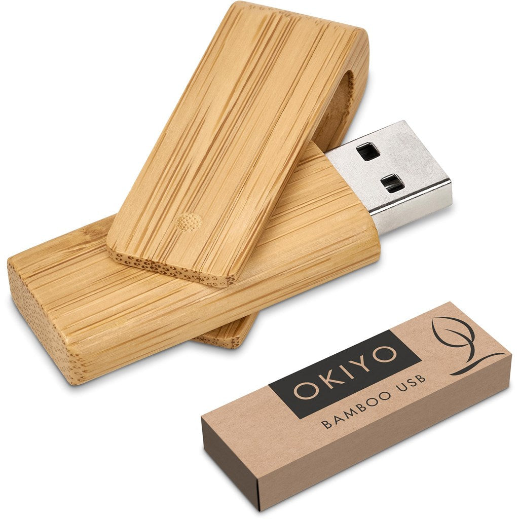 Okiyo Bakemono Bamboo Flash Drive - 32GB ZA Flash Drives,Bamboo Products Mirelle Leather and Lifestyle
