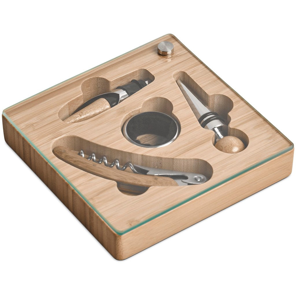 Okiyo Budonoki Bamboo Wine Accessories set Mirelle Leather and Lifestyle