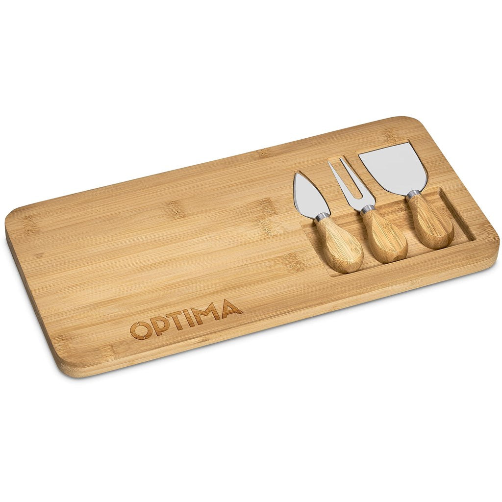 Okiyo Chizu Bamboo Cheese Board Set Mirelle Leather and Lifestyle