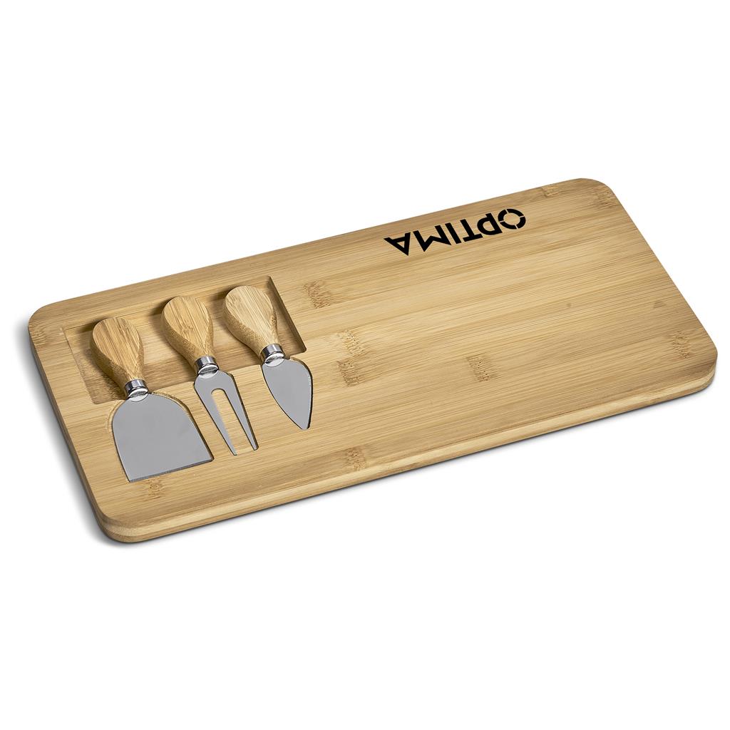 Okiyo Chizu Bamboo Cheese Board Set Mirelle Leather and Lifestyle