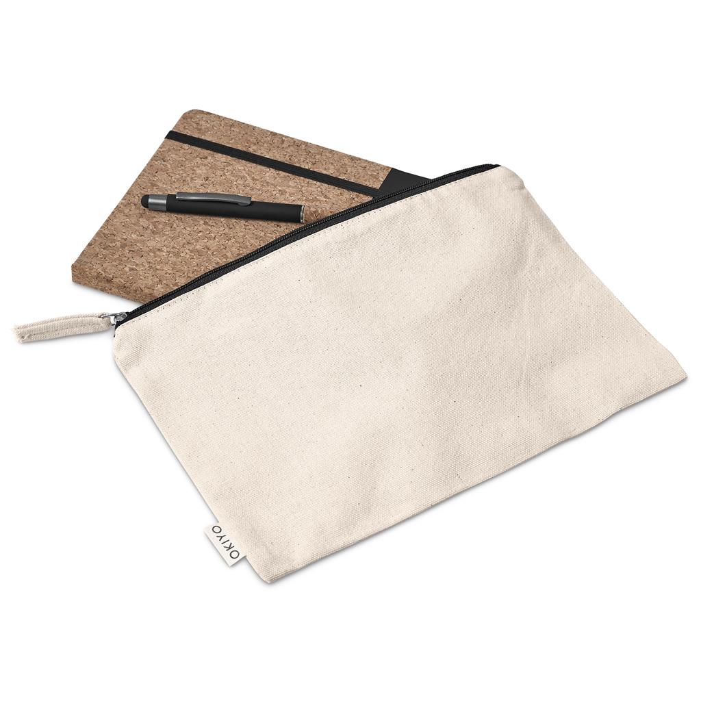 Okiyo Denki Cork Notebook & Pen Set Mirelle Leather and Lifestyle