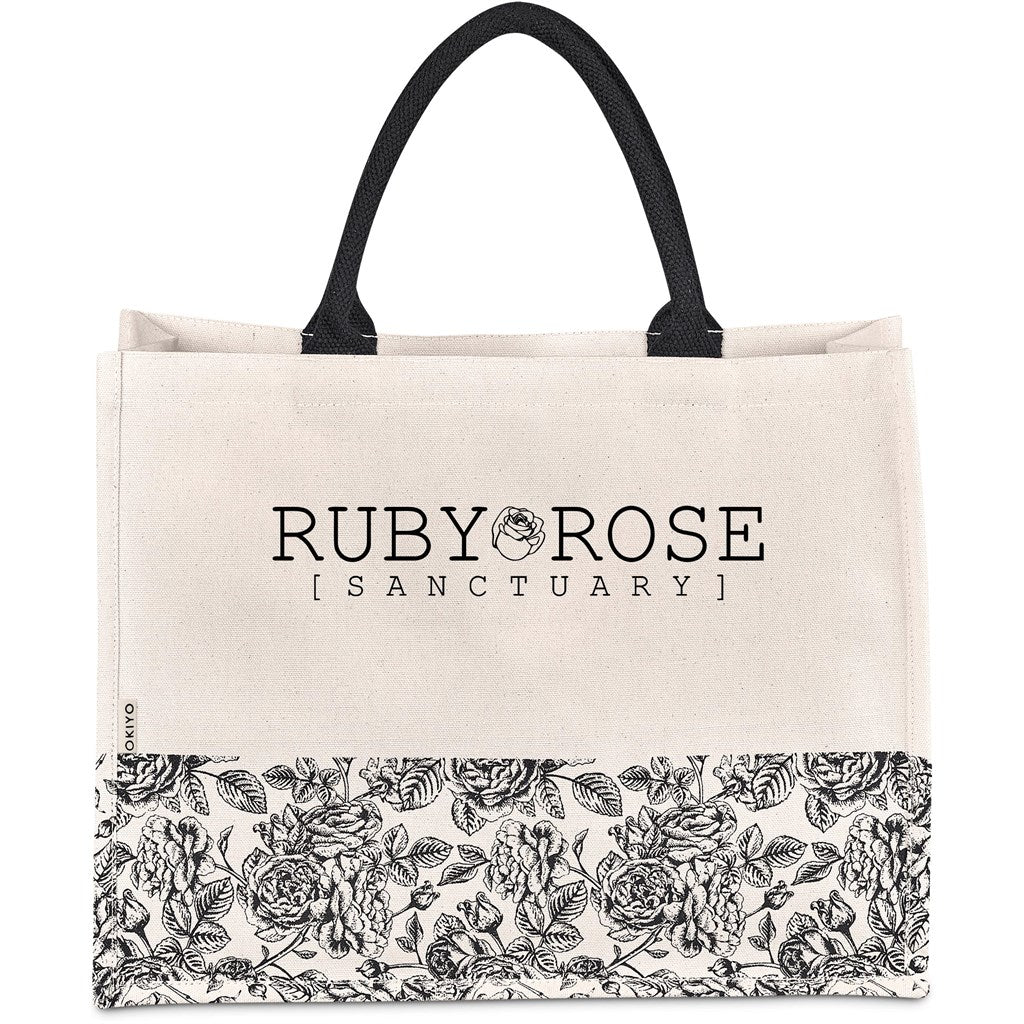 Okiyo Hana Printed Cotton Tote Mirelle Leather and Lifestyle