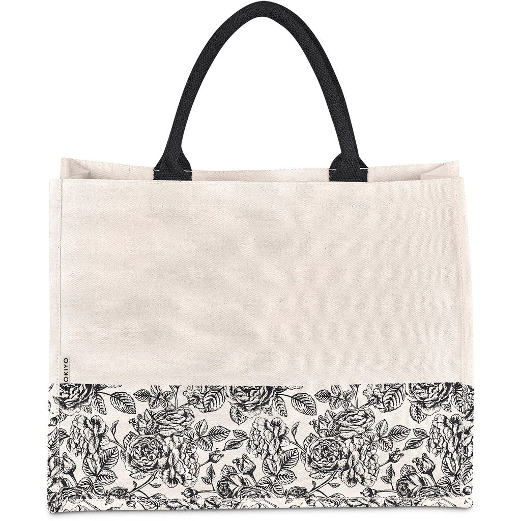 Okiyo Hana Printed Cotton Tote Mirelle Leather and Lifestyle