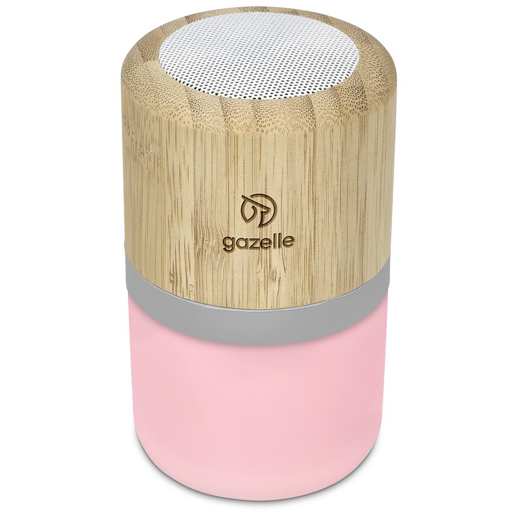 Okiyo Heiwa Bamboo Bluetooth Speaker & Night Light Mirelle Leather and Lifestyle
