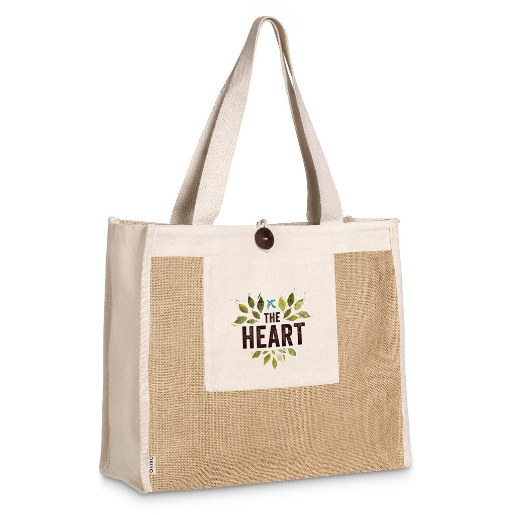 Okiyo Hikari Jute & Cotton Tote Mirelle Leather and Lifestyle