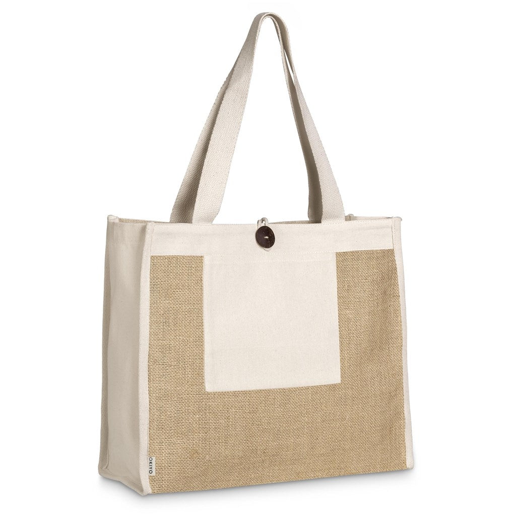 Okiyo Hikari Jute & Cotton Tote Mirelle Leather and Lifestyle