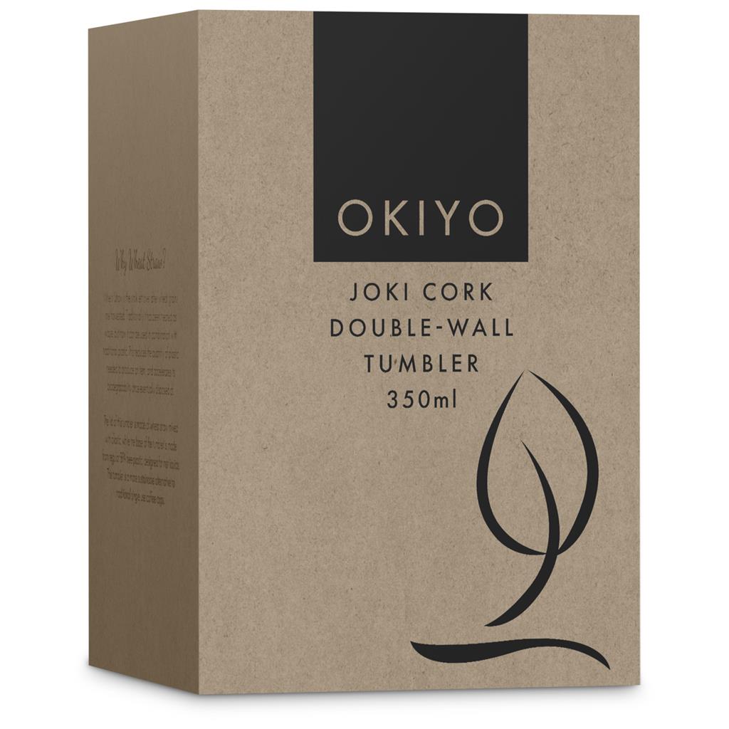 Okiyo Joki Cork & Wheat Straw Double-Wall Tumbler – 350ml Mirelle Leather and Lifestyle