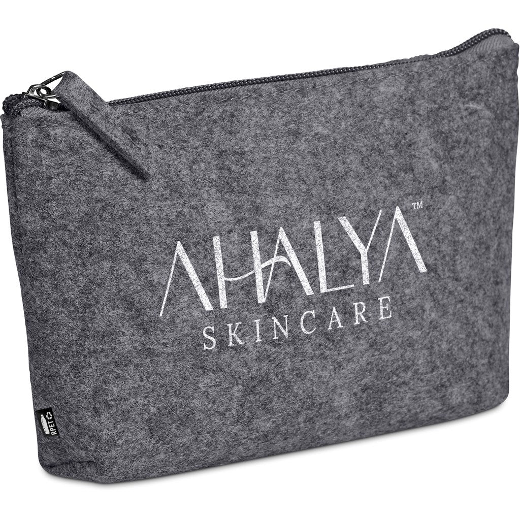 Okiyo Kesho Recycled PET Felt Accessory Bag ZA Eco-Friendly Bags,Toiletry and Cosmetic Bags,Recycled PET Products,Recycled Bags Mirelle Leather and Lifestyle
