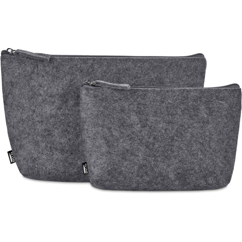 Okiyo Kesho Recycled PET Felt Accessory Bag ZA Eco-Friendly Bags,Toiletry and Cosmetic Bags,Recycled PET Products,Recycled Bags Mirelle Leather and Lifestyle