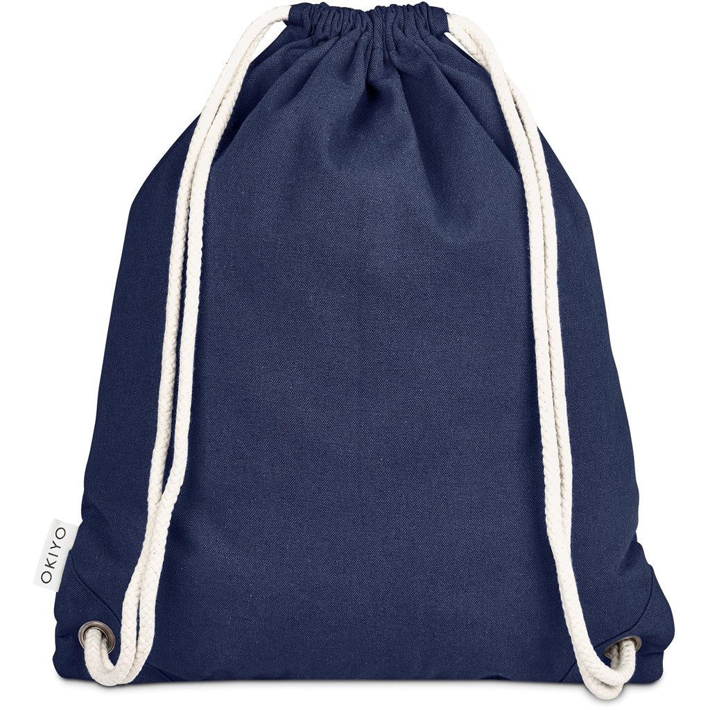 Okiyo Kinchaku Recycled Canvas Drawstring Bag Mirelle Leather and Lifestyle
