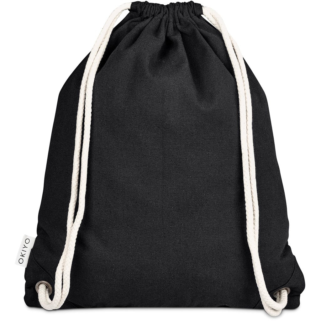 Okiyo Kinchaku Recycled Canvas Drawstring Bag Mirelle Leather and Lifestyle