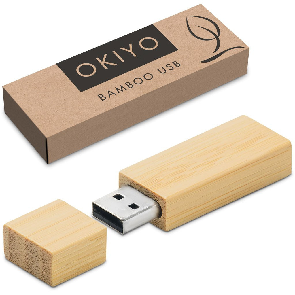 Okiyo Komorebi Bamboo Flash Drive - 16GB ZA Flash Drives,Bamboo Products Mirelle Leather and Lifestyle