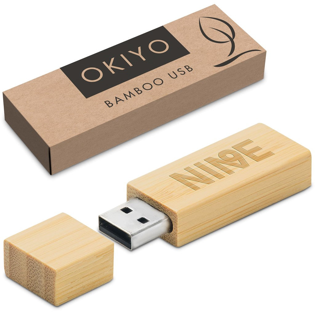 Okiyo Komorebi Bamboo Flash Drive - 16GB ZA Flash Drives,Bamboo Products Mirelle Leather and Lifestyle